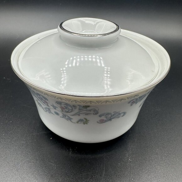 Vintage Floral Creamer Sugar Set With Butter Pats Liling China 80s 90s - Picture 10 of 13